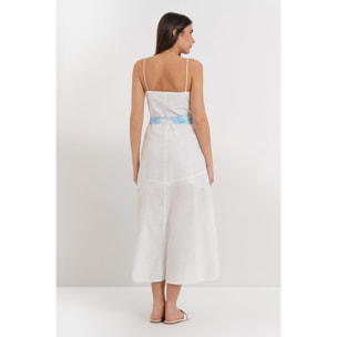 Kocca - Abito da donna in cotone con spalline sottili e cintura Donna