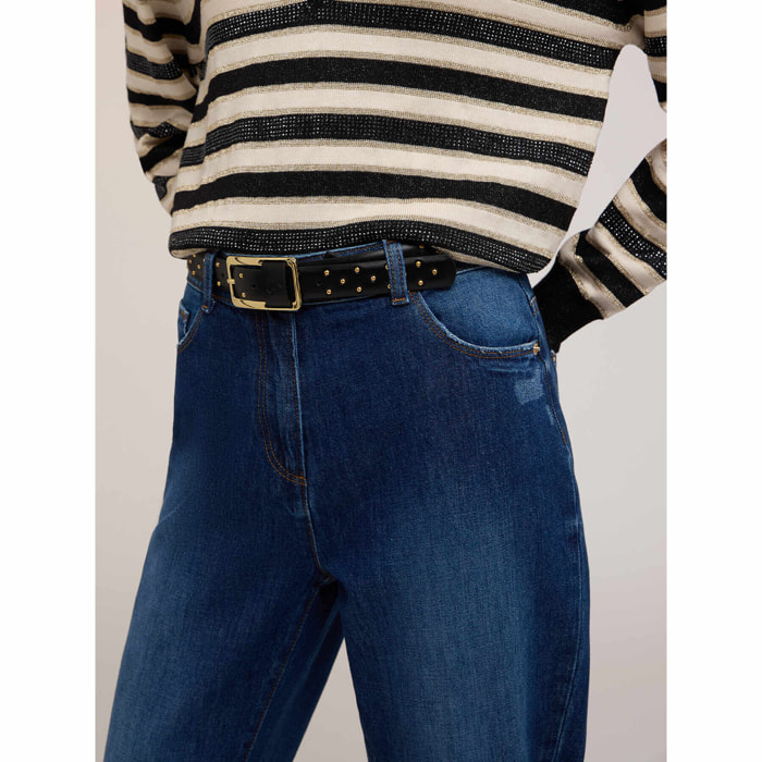 Motivi - Cintura con piccole borchie - Nero