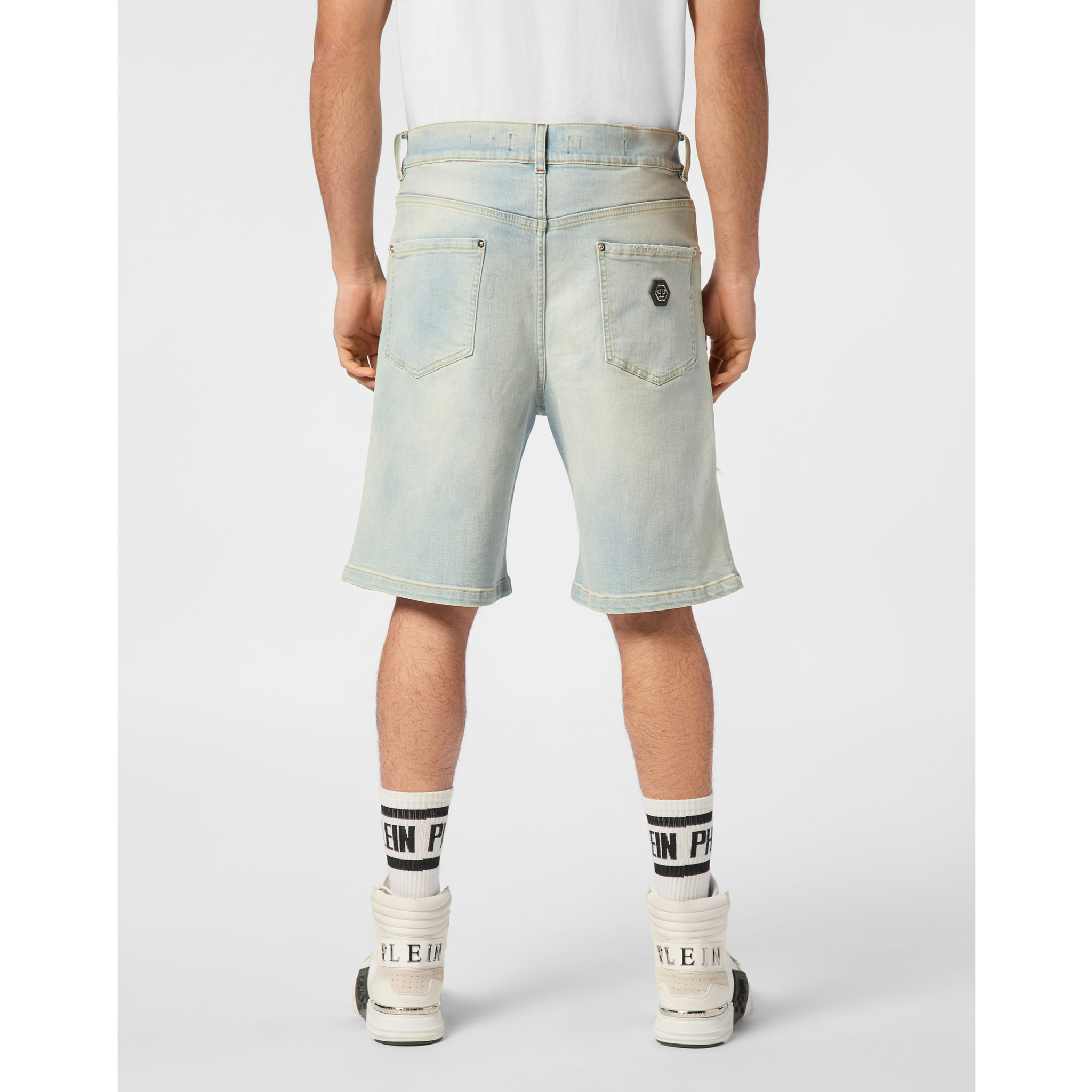 PHILIPP PLEIN Pantalones cortos vaqueros
