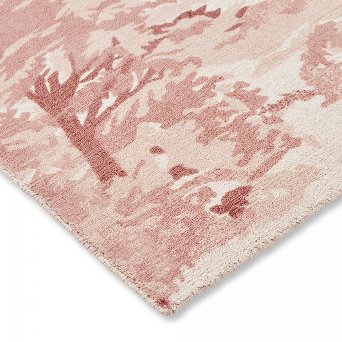 Tapis salon et chambre fait à la main en coton motif floral MADE