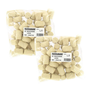 Lot de 100 bouchons de liège droits Fackelmann Bar Concept