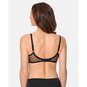 Sujetador sin aros de encaje reciclado floral