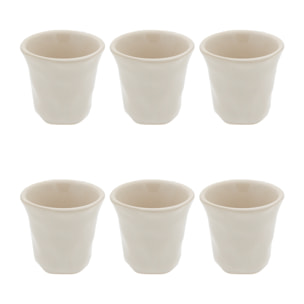 Lot de 6 tasses, Agate