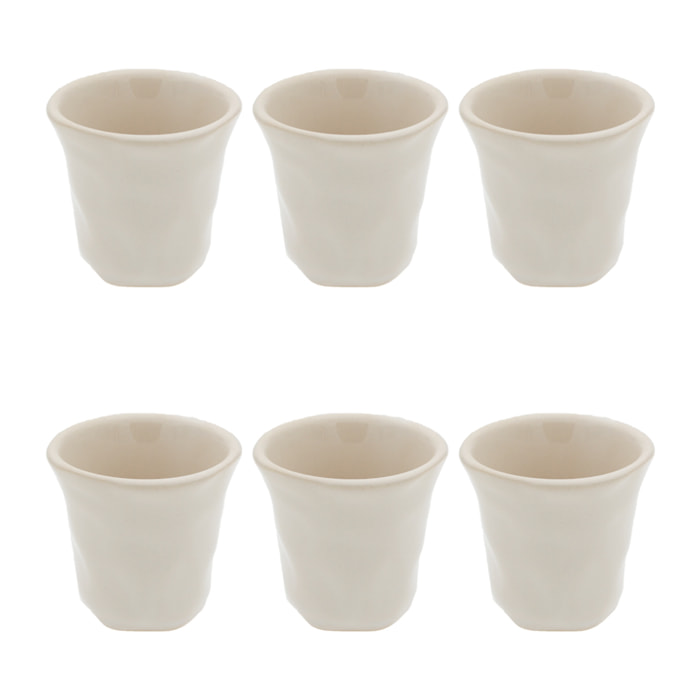 Lot de 6 tasses, Agate