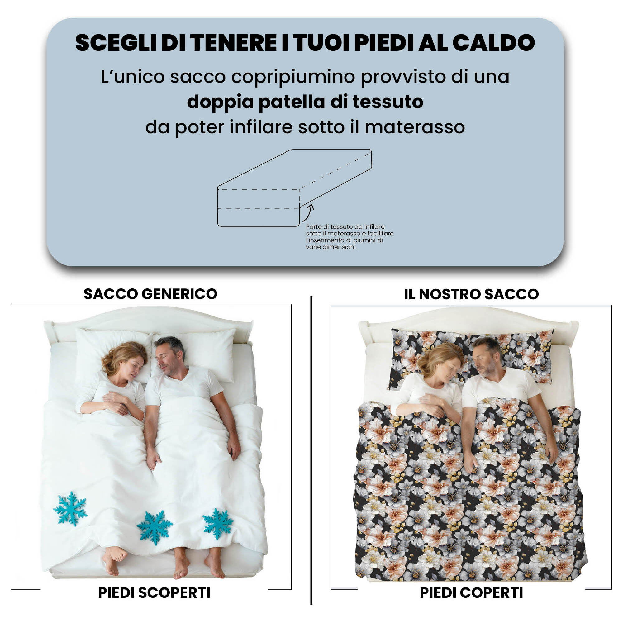 PARURE COPRIPIUMINO INFINITY - 100% Microfibra