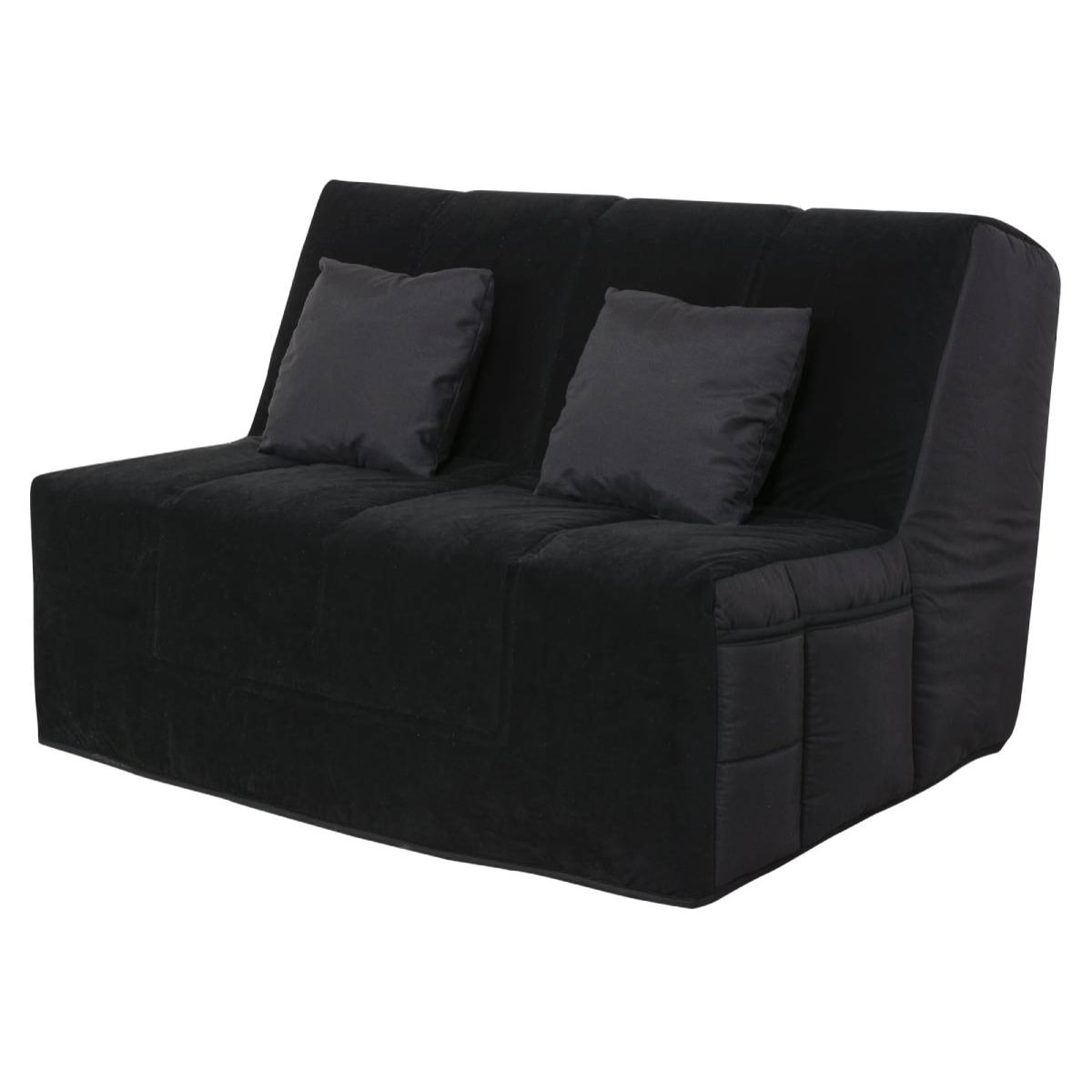 Banquette BZ WASHINGTON 160x200, matelas Simmons, angel noir