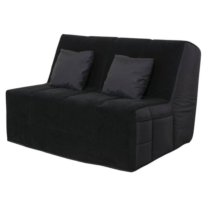 Banquette BZ WASHINGTON 160x200, matelas Simmons, angel noir