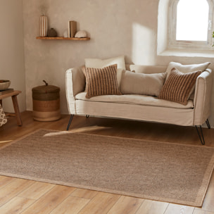 Tapis moderne effet jute naturel