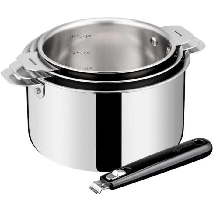 Batterie de cuisine LAGOSTINA Esperta triply 3pcs + poignée