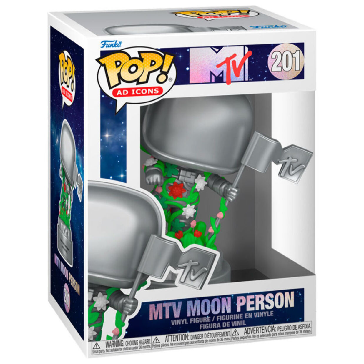 Pop Figura Mtv 40th Anniversary Mtv Moon Person Funko