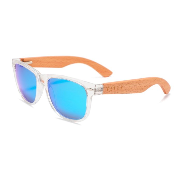 Gafas de Sol Feler 1501M-6 Polarizadas de Madera Unisex 52 mm