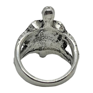 Anillo tortuga plata chapado 7micras