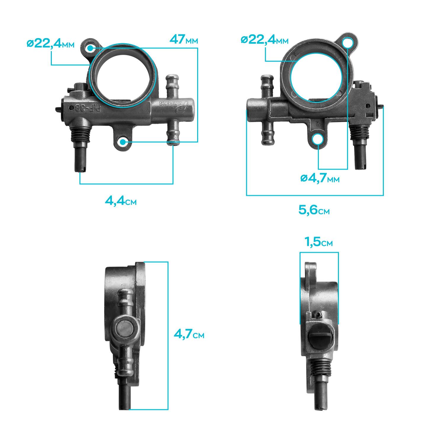 Pompa Olio Catena Per Motosega 25Cc Ricambio Compatibile Pompa Dell'Olio Catena Per Motoseghe 25Cc