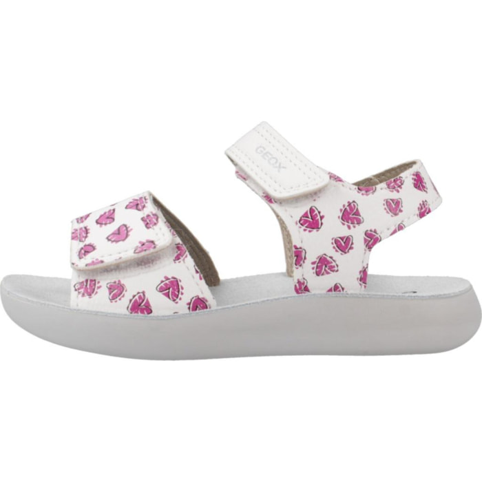 Sandalias Niña de la marca GEOX  modelo B SANDAL LIGHTFLOPPY BLANCO