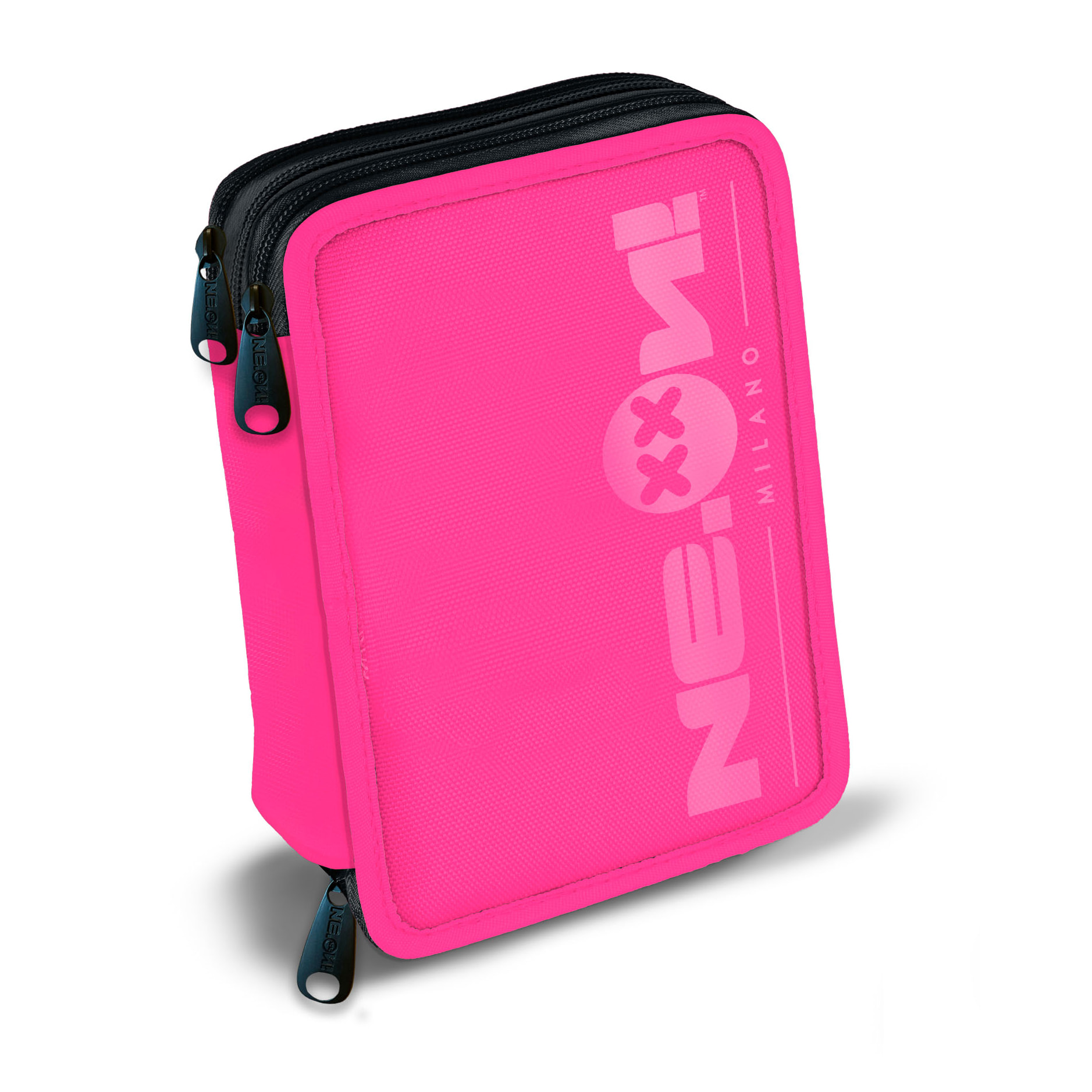 astuccio 3 zip Ne.on! Reflex Fucsia fluo