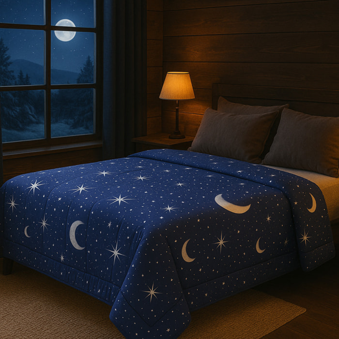 Intrecci - Piumino Invernale, 410 g/m², Anallergico e Antiacaro, Made in Italy, Lavabile in Lavatrice, Ecologico, Una Piazza e mezza