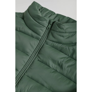 Chaqueta Cabo ultralight verde con logotipo