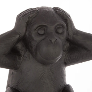Lot de 3 singes Sagesse H.23cm résine