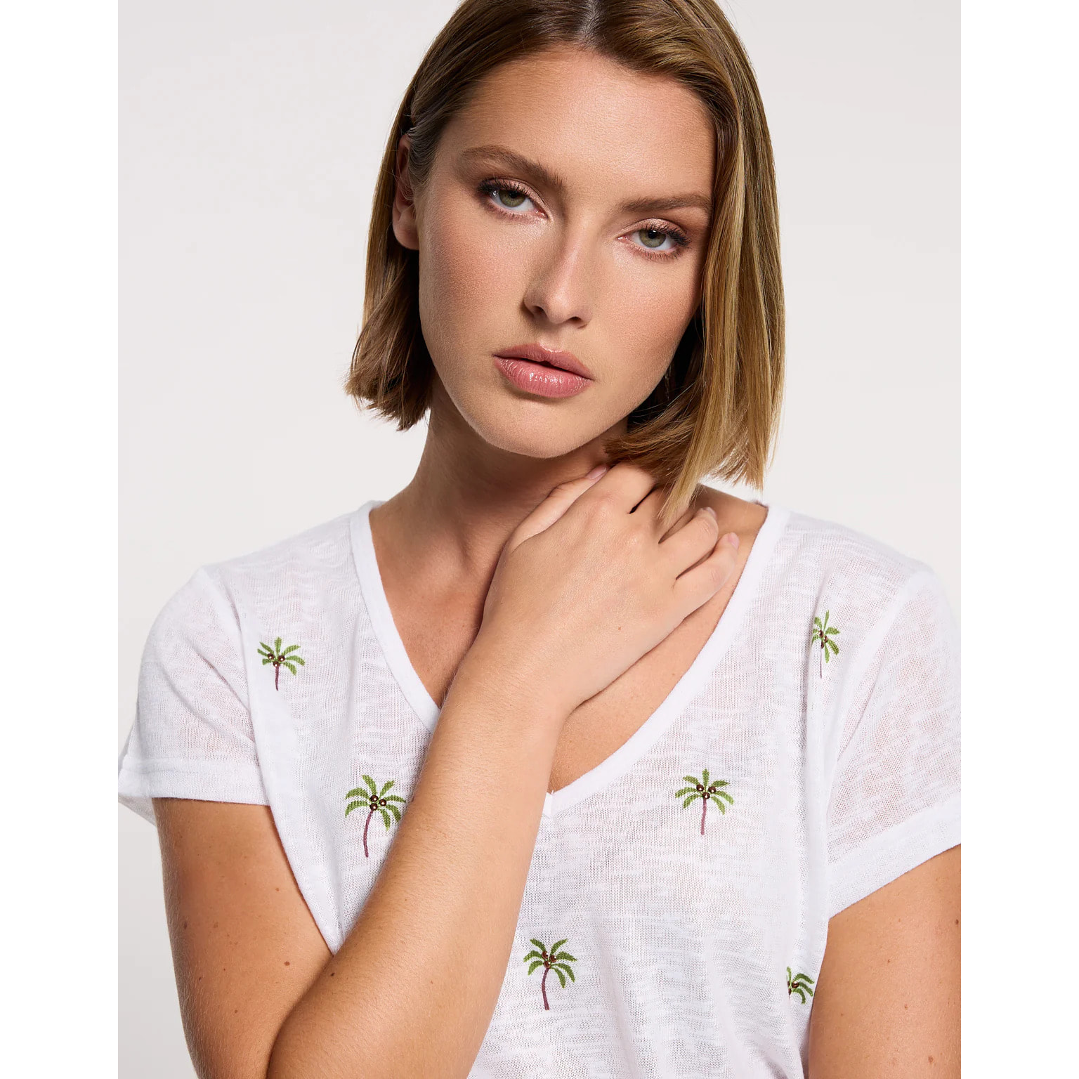 Camiseta Manga Corta Off White - Palmeyra