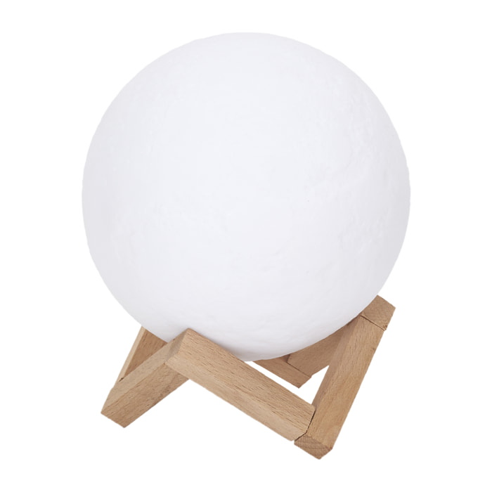 Lampe Tactile Lune Ronde 3d D15cm