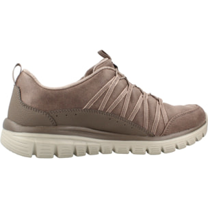 Sneakers De  Mujer 100889s Graceful Cozy Hug Gris