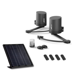 Motorisation pour portail à battants Avidsen ORANE510 + kit solaire + 2 télécommandes supplémentaires (4 en tout)