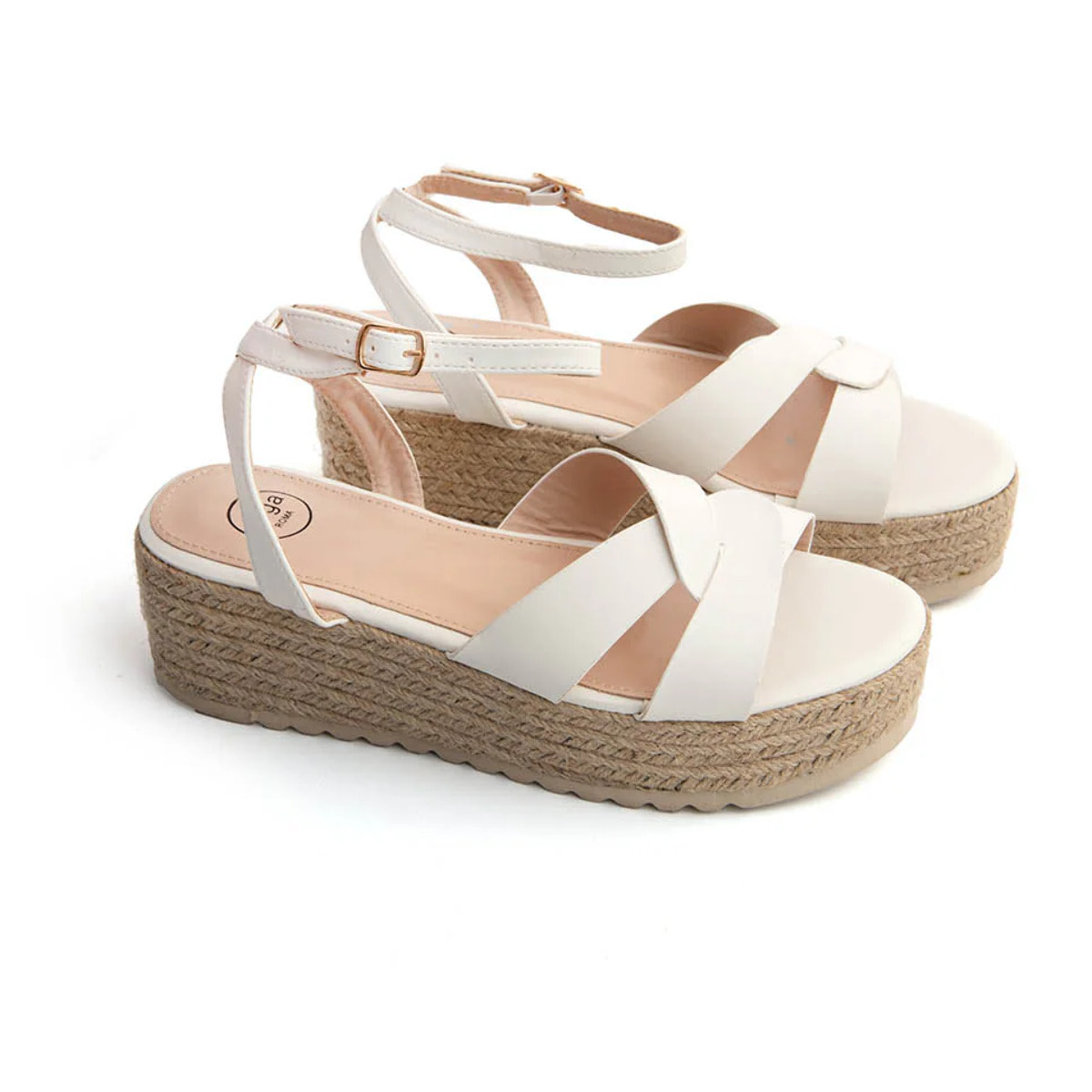 Sandalo urban platform - BIANCO