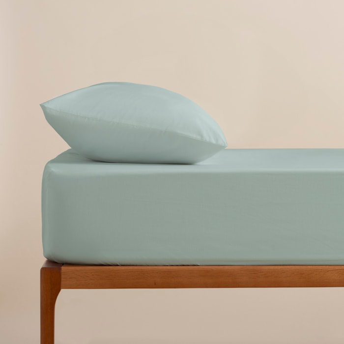 Drap-housse bleu aqua