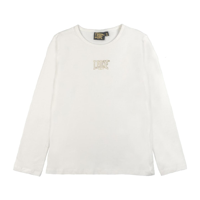 Camiseta de manga larga dorada Leone 1947 para niña