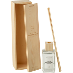 J-Line Bâtonnets parfumés Carré - Window Wanderland - verre - transparent - large