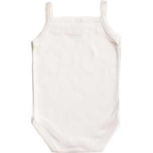 Body bebé tirantes finos volantes niña