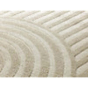 ZEN Alfombra de estilo escandinavo con relieve en color blanco, varias medidas disponibles.