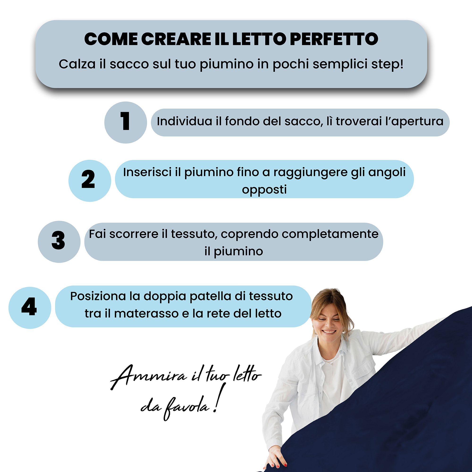 PARURE COPRIPIUMINO VERA - 100% Microfibra - Made in Italy