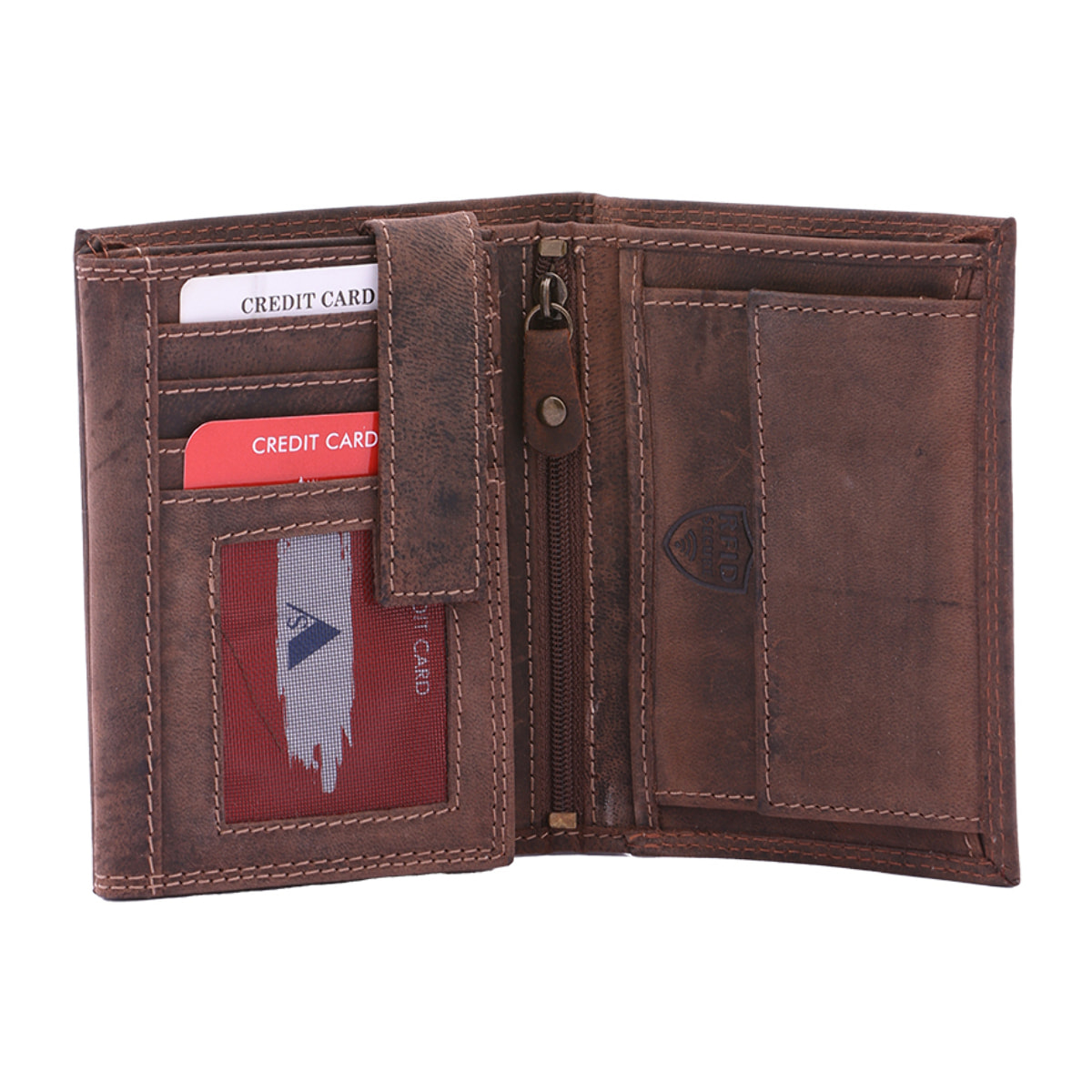 Portafoglio  da uomo In Vera pelle Made in Italy 10x13x3 cm