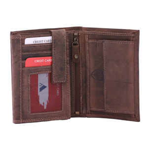 Portafoglio  da uomo In Vera pelle Made in Italy 10x13x3 cm