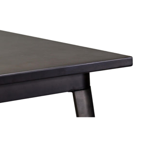 Tavolo top in ferro Bristol cm160x80h76 marrone