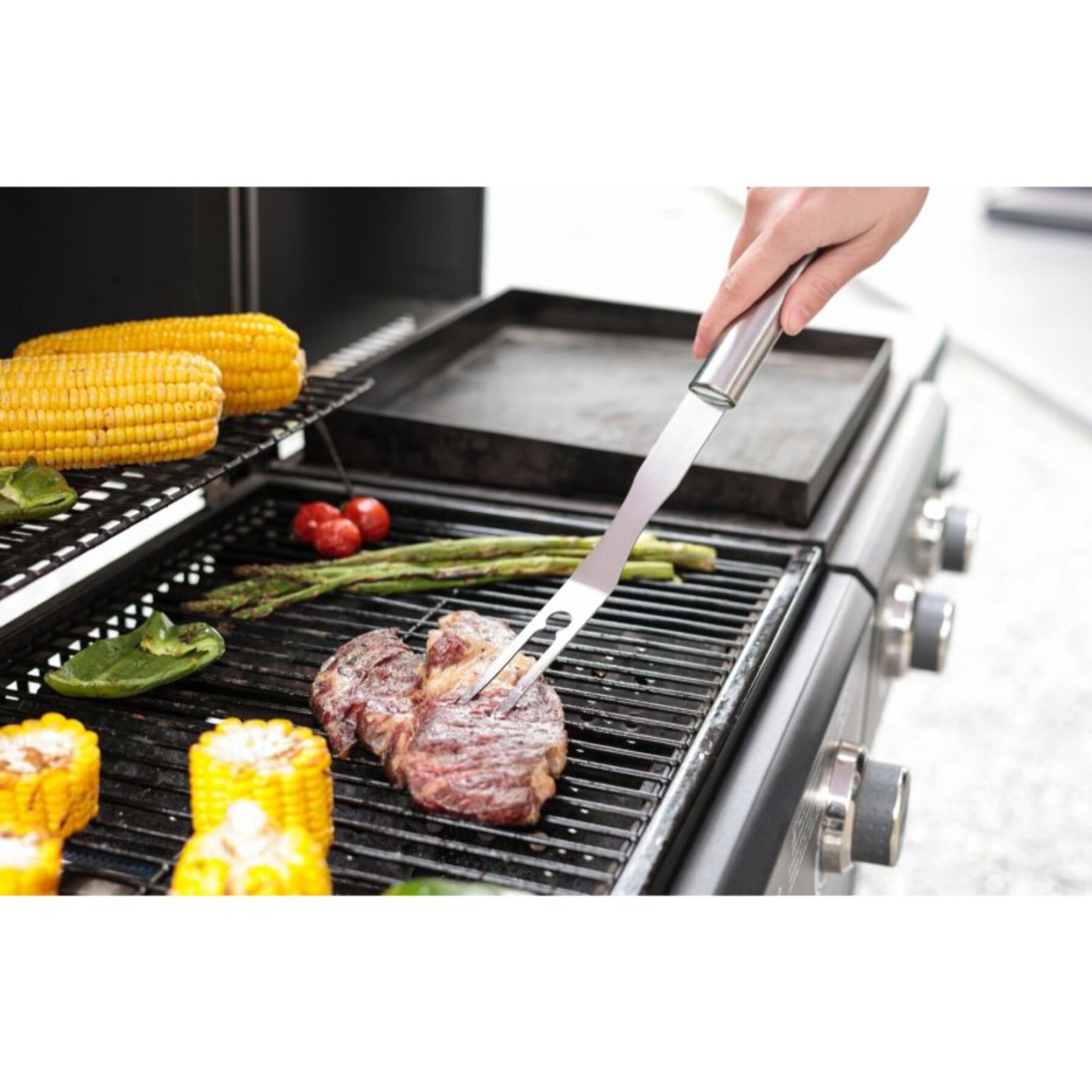 Ustensile barbecue ESSENTIELB Fourchette inox barbecue