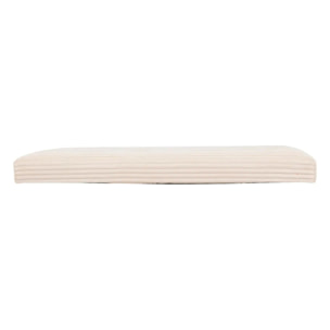 Pouf pliant Arum ivoire 76x38cm