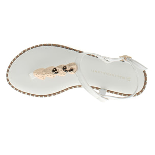 Marina Galanti Scarpe Donna Sandals Seashells Decoration MG 1P176 White