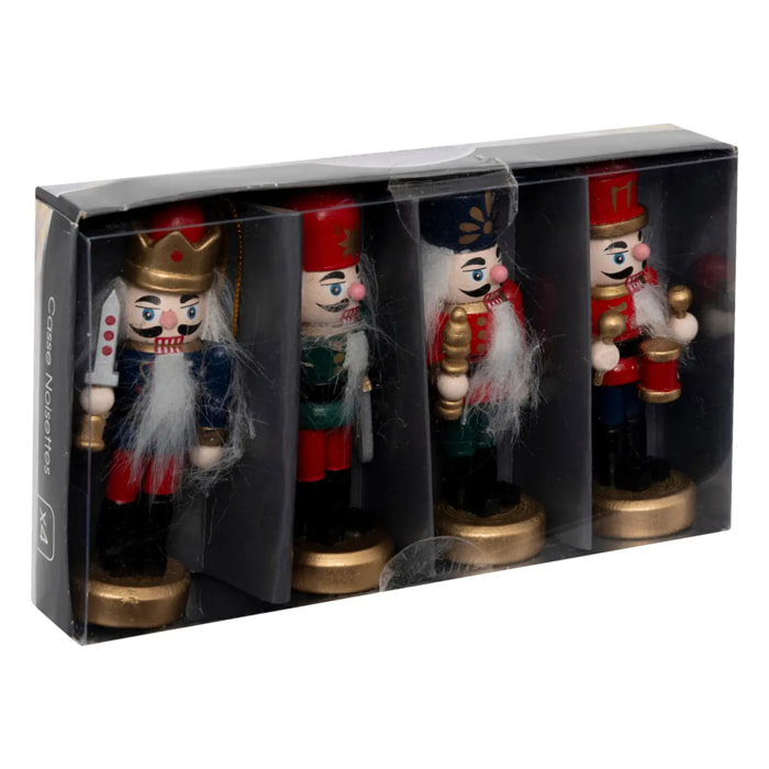 Lot de 4 casse-noisette H.8,5cm