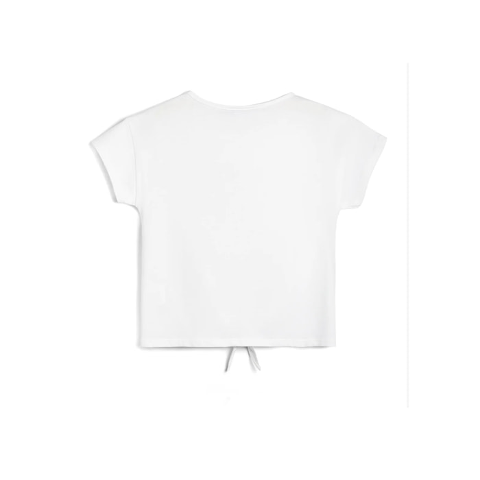 Camiseta de Niña Estampado Unicornio Blanco