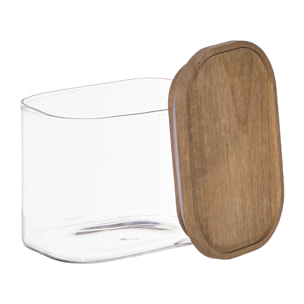 Bocal - HOME DECO FACTORY - HERITAGE - Borosilicate - Empilable - Transparent et marron