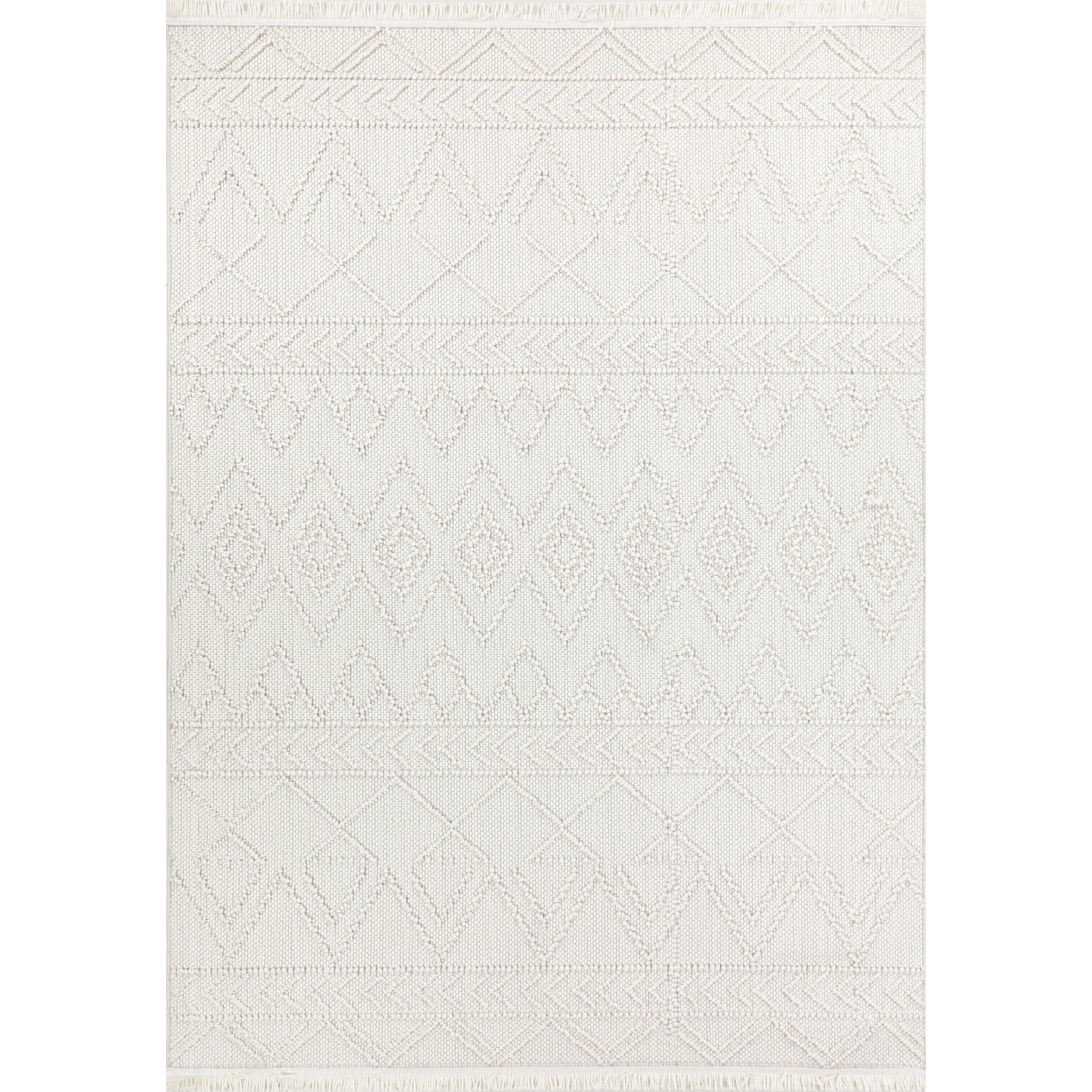 Bali - tapis moderne aztèque, crème