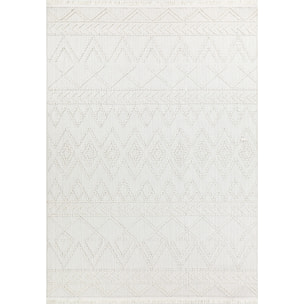 Bali - tapis moderne aztèque, crème