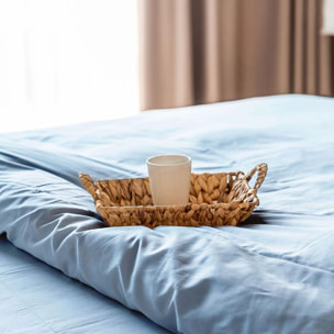 Intrecci Home Lenzuolo con Angoli, Lenzuolo Sotto in Raso di Puro Cotone Satin,Made in Italy, Morbidezza Suprema, Elegante e Confortevole, Tinta Unita