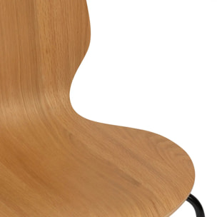 Chaise "Ouro" hévéa et chêne