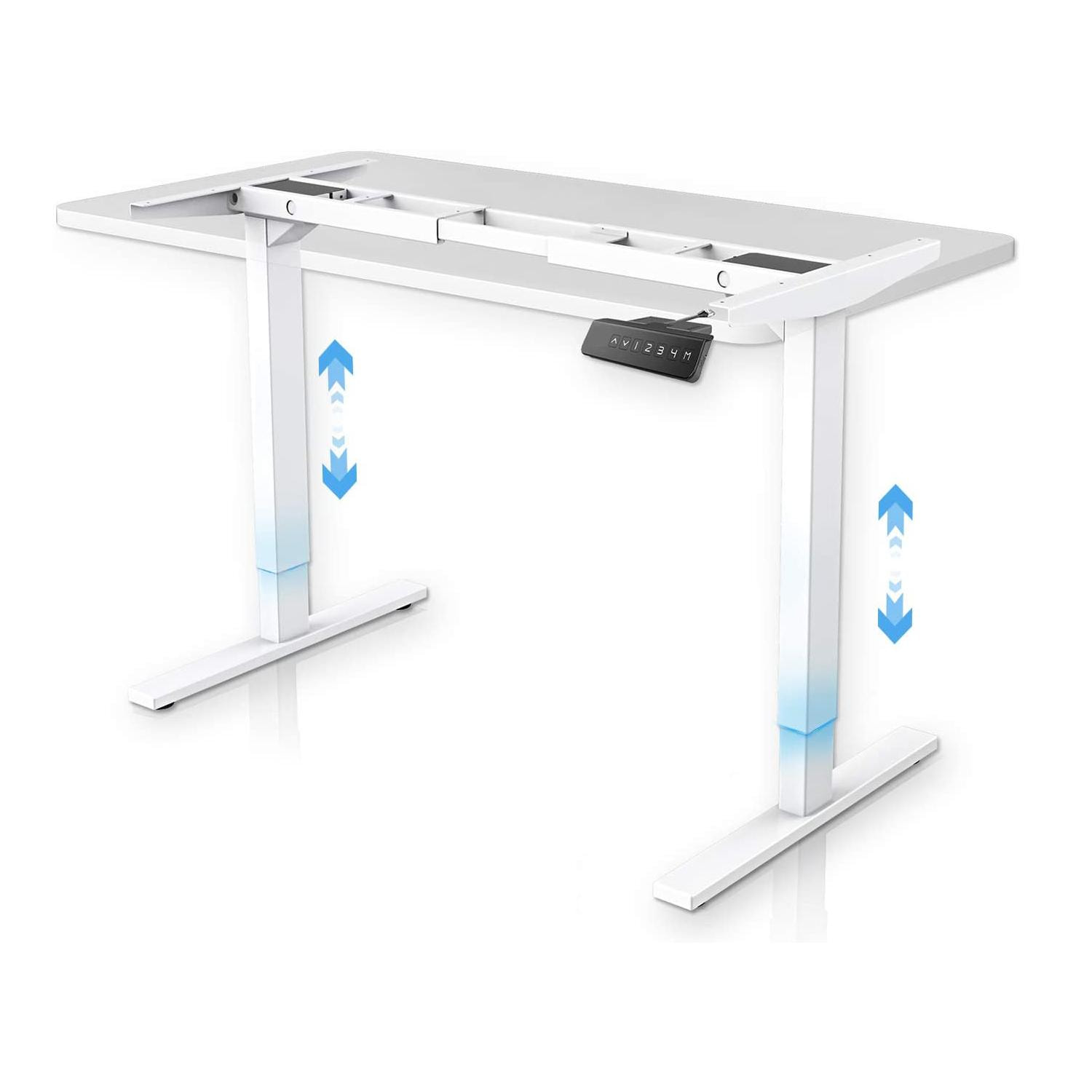 FrankyStar - Stand Up Desk scrivania elettrica con tecnologia dual motor, con regolazione digitale.