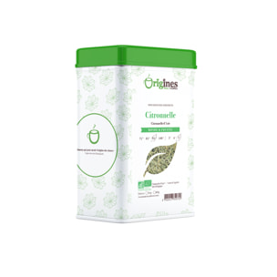 Citronnelle - Infusion Bio plante naturelle - Boîte Métal 80g