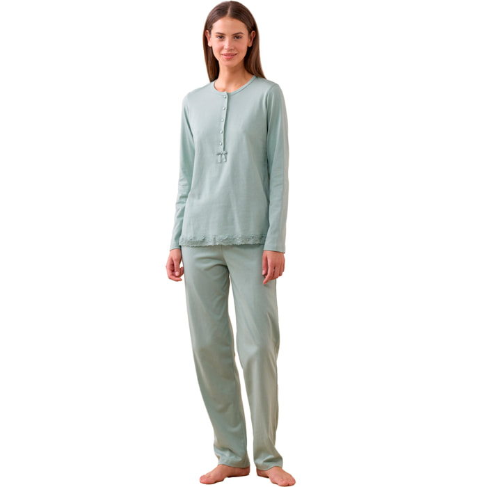 Pigiama donna jersey invernale articolo simply Noidinotte