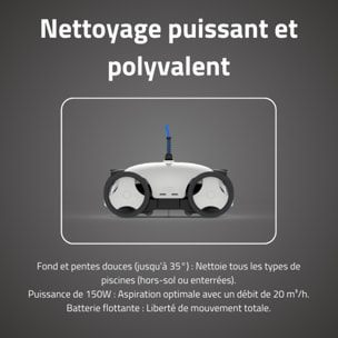 Bestway Robot piscine électrique Falcon+ - nettoyage fond et pentes - 28m² max